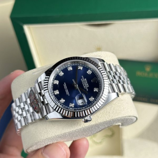 Custom Rolex DateJust Blue Dial - Swiss 43 - Image 3