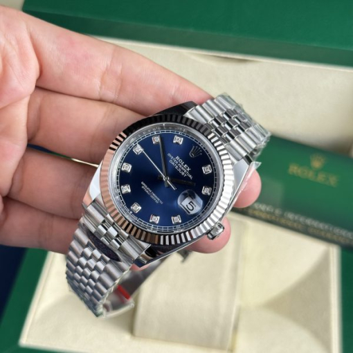 Custom Rolex DateJust Blue Dial - Swiss 43 - Image 2