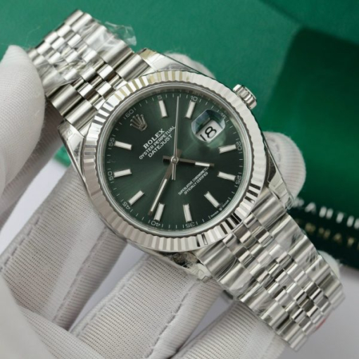 Custom Rolex DateJust 126334 Green Dial - Swiss 56 - Image 2