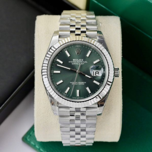 Custom Rolex DateJust 126334 Green Dial - Swiss 56