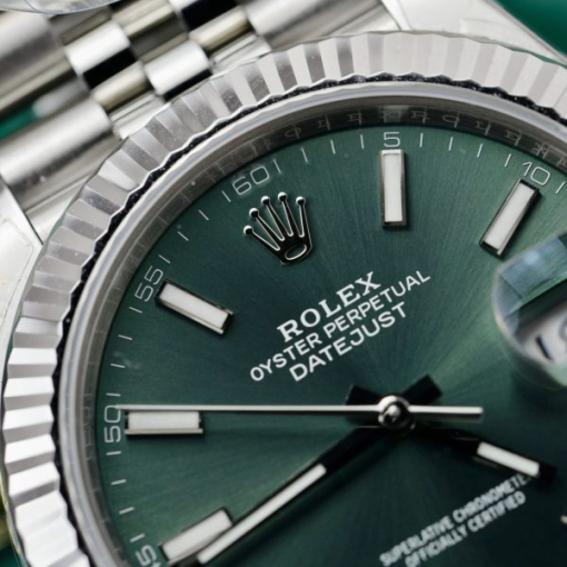 Custom Rolex DateJust 126334 Green Dial - Swiss 56 - Image 9