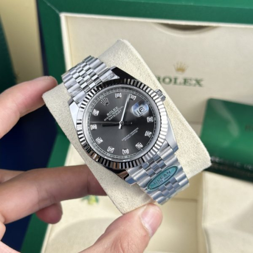 Custom Rolex DateJust Grey Dial - Swiss 42