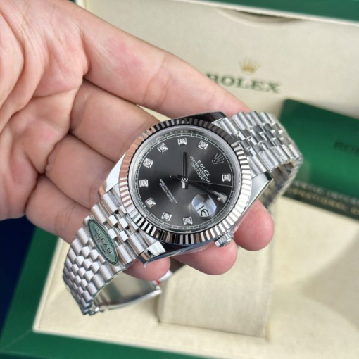 Custom Rolex DateJust Grey Dial - Swiss 42 - Image 7