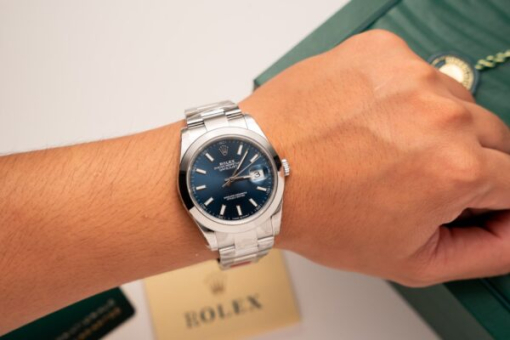 Custom Rolex DateJust 126300 Blue Dial - Swiss 67 - Image 6