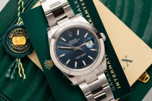 Custom Rolex DateJust 126300 Blue Dial - Swiss 67 - Image 3