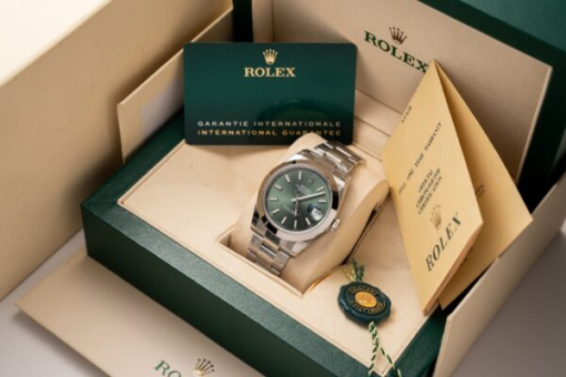 Custom Rolex DateJust 126300 Green Dial - Swiss 66 - Image 6