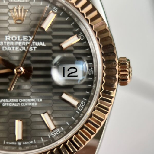 Custom Rolex DateJust 126231 Grey Dial - Swiss 69 - Image 5