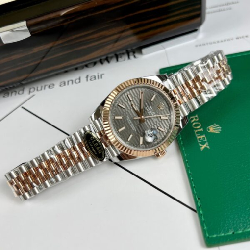 Custom Rolex DateJust 126231 Grey Dial - Swiss 69 - Image 4