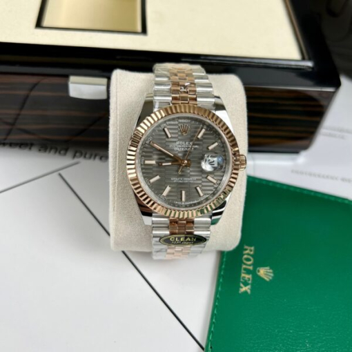 Custom Rolex DateJust 126231 Grey Dial - Swiss 69