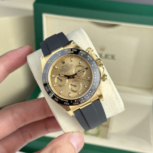 Custom Rolex Daytona 116518LN Gold Dial- Swiss 98