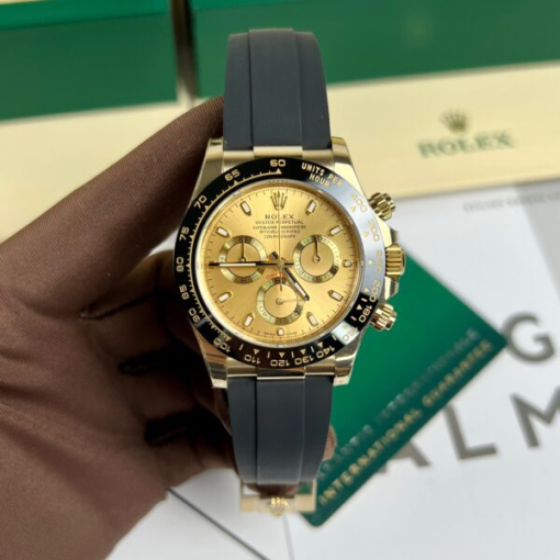 Custom Rolex Daytona 116518LN Gold Dial - Swiss 119