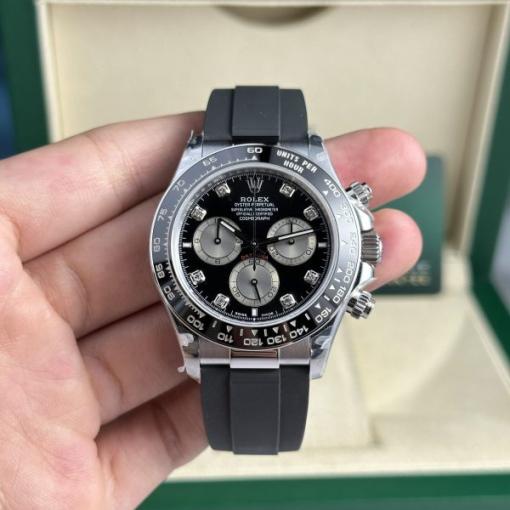 Custom Rolex Daytona 126519LN Black - Swiss 85