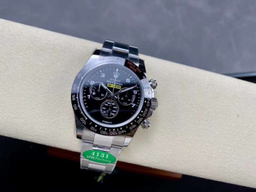 Custom Rolex Daytona Black Dial- Swiss 93