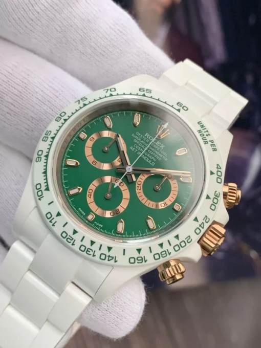 Custom Rolex Daytona Green Dial - Swiss 107 - Image 2