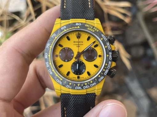 Custom Rolex Daytona Yellow - Swiss 105