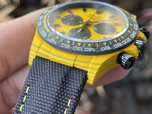 Custom Rolex Daytona Yellow - Swiss 105 - Image 5