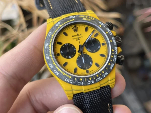 Custom Rolex Daytona Yellow - Swiss 105 - Image 9