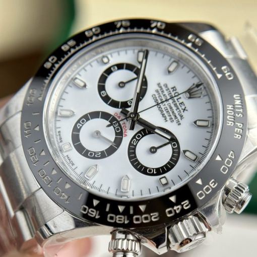 Custom Rolex Daytona 116500LN White Dial- Swiss 99 - Image 3