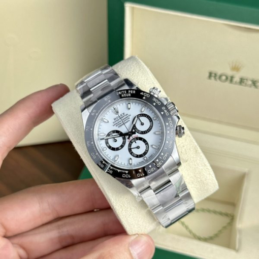 Custom Rolex Daytona 116500LN White Dial- Swiss 99 - Image 4