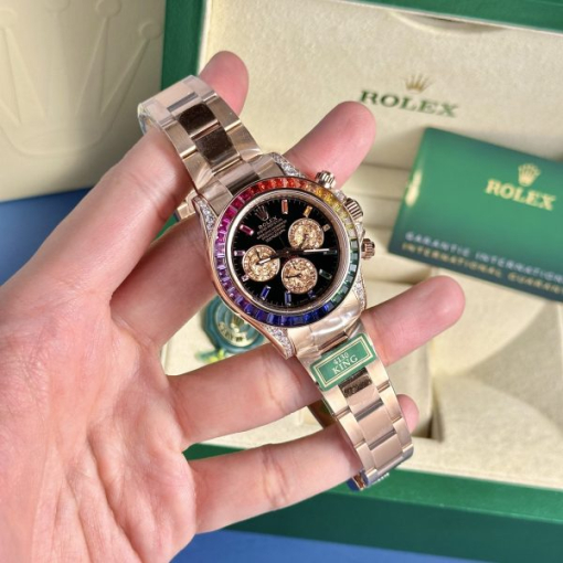 Custom Rolex Daytona Rainbow Dial- Swiss 95