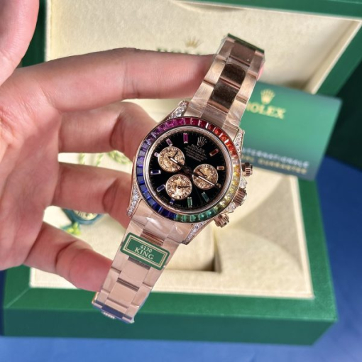 Custom Rolex Daytona Rainbow Dial- Swiss 95 - Image 2