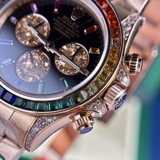 Custom Rolex Daytona Rainbow Dial- Swiss 95 - Image 3