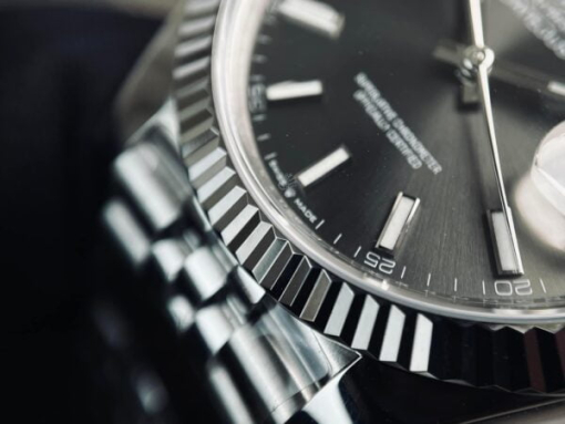 Custom Rolex DateJust Grey - Swiss 79 - Image 4