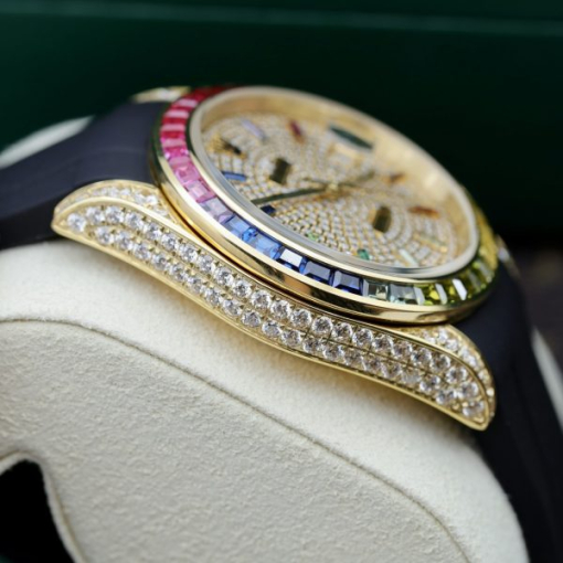 Custom Rolex DateJust Rainbow Dial - Swiss 73 - Image 3