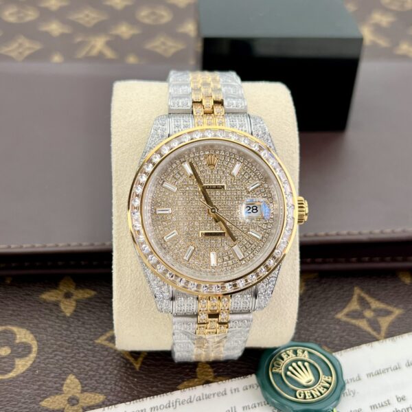 Custom Rolex DateJust Diamond Dial - Swiss 76
