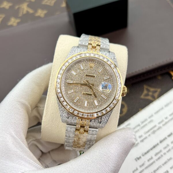 Custom Rolex DateJust Diamond Dial - Swiss 76 - Image 2