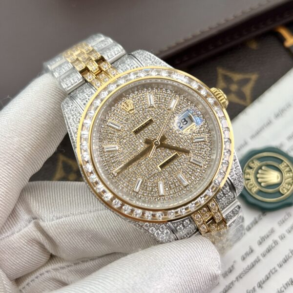 Custom Rolex DateJust Diamond Dial - Swiss 76 - Image 3