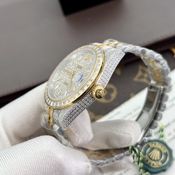 Custom Rolex DateJust Diamond Dial - Swiss 76 - Image 6