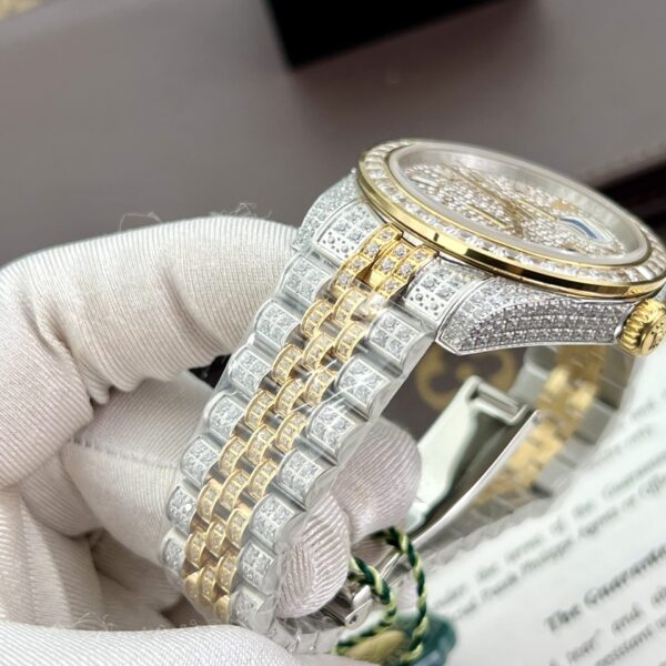 Custom Rolex DateJust Diamond Dial - Swiss 76 - Image 8