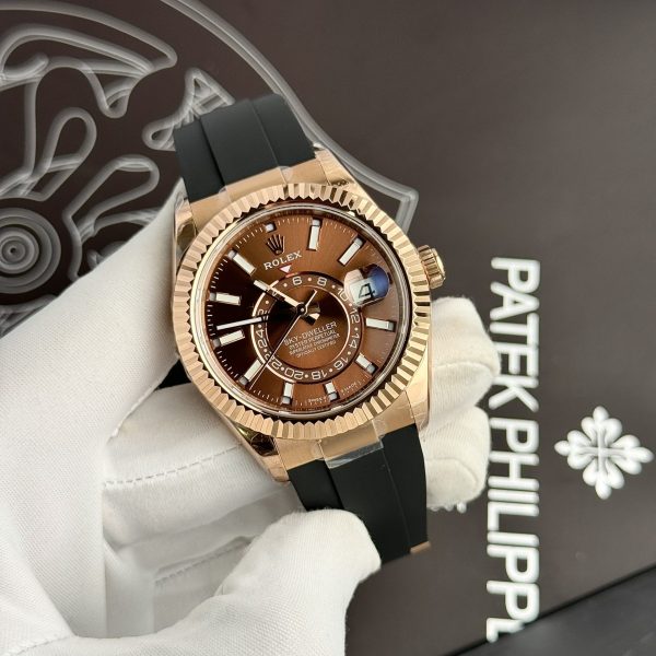 Custom Rolex Sky Dweller 326235 Chocolate Dial - Swiss 28 - Image 2