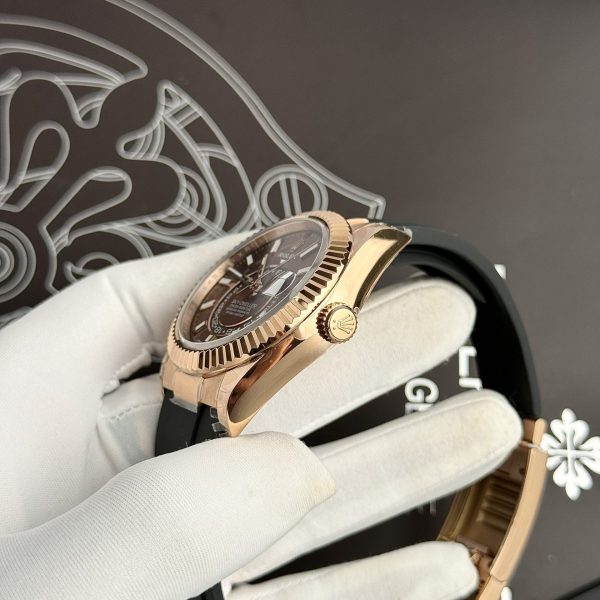 Custom Rolex Sky Dweller 326235 Chocolate Dial - Swiss 28 - Image 5