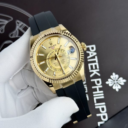 Custom Rolex Sky Dweller 326238 Yellow Dial - Swiss 35 - Image 2