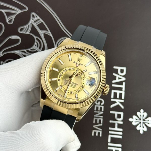 Custom Rolex Sky Dweller 326238 Yellow Dial - Swiss 35 - Image 3