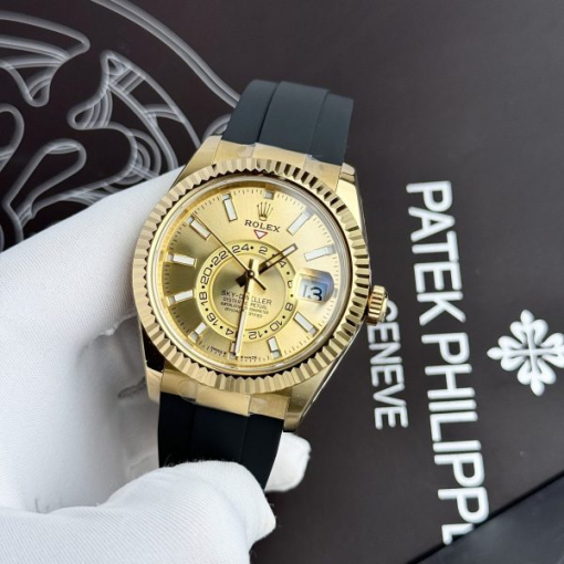 Custom Rolex Sky Dweller 326238 Yellow Dial - Swiss 35 - Image 4