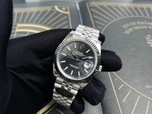 Custom Rolex DateJust Grey - Swiss 79