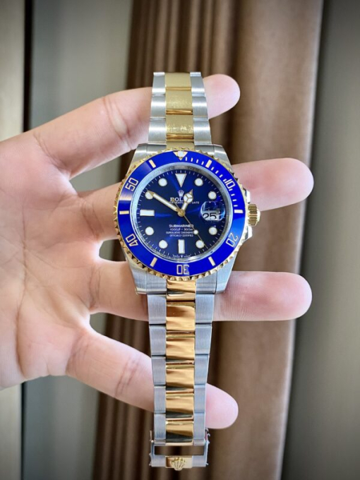 Custom Rolex Submariner 116613LB Blue Dial - Swiss 20