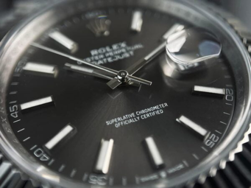 Custom Rolex DateJust Grey - Swiss 79 - Image 6