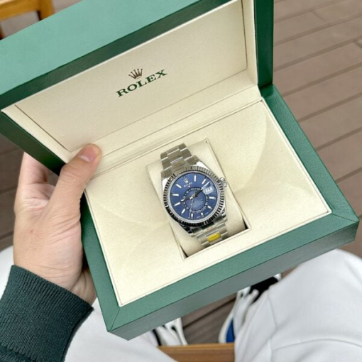 Custom Rolex Sky Dweller 326934 Blue Dial - Swiss 38 - Image 4