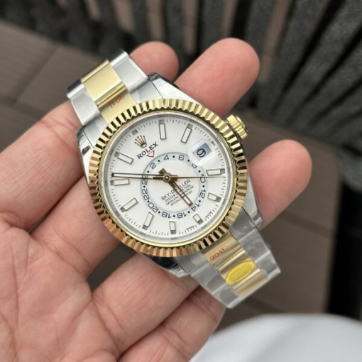 Custom Rolex Sky Dweller 326933 White Dial - Swiss 30