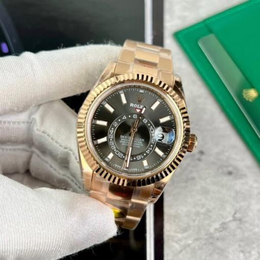 Custom Rolex Sky Dweller 326935 Rhodium Dial - Swiss 31