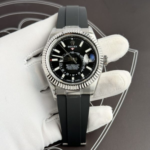 Custom Rolex Sky Dweller 336239 Black Dial - Swiss 34