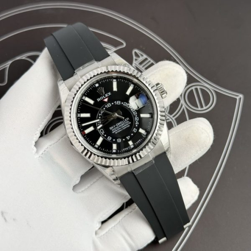 Custom Rolex Sky Dweller 336239 Black Dial - Swiss 34 - Image 3