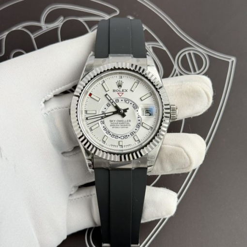 Custom Rolex Sky Dweller 336239 White Dial - Swiss 36