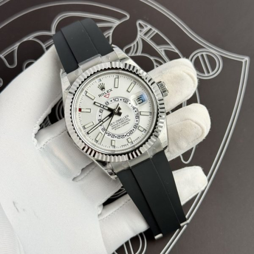 Custom Rolex Sky Dweller 336239 White Dial - Swiss 36 - Image 4