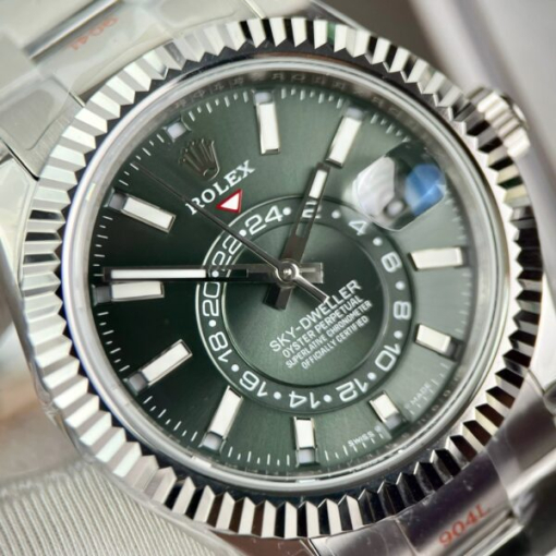 Custom Rolex Sky Dweller 336934 Green Dial - Swiss 32 - Image 3