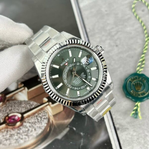 Custom Rolex Sky Dweller 336934 Green Dial - Swiss 32 - Image 5